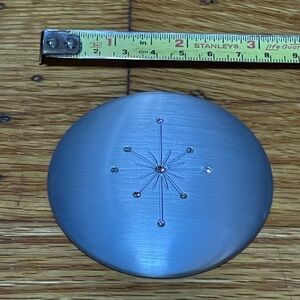 Silver Starburst Compact Mirror